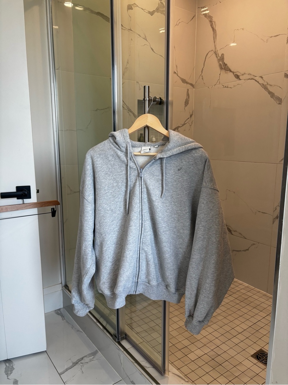 Aritzia Heather Gray Zip-Up Hoodie